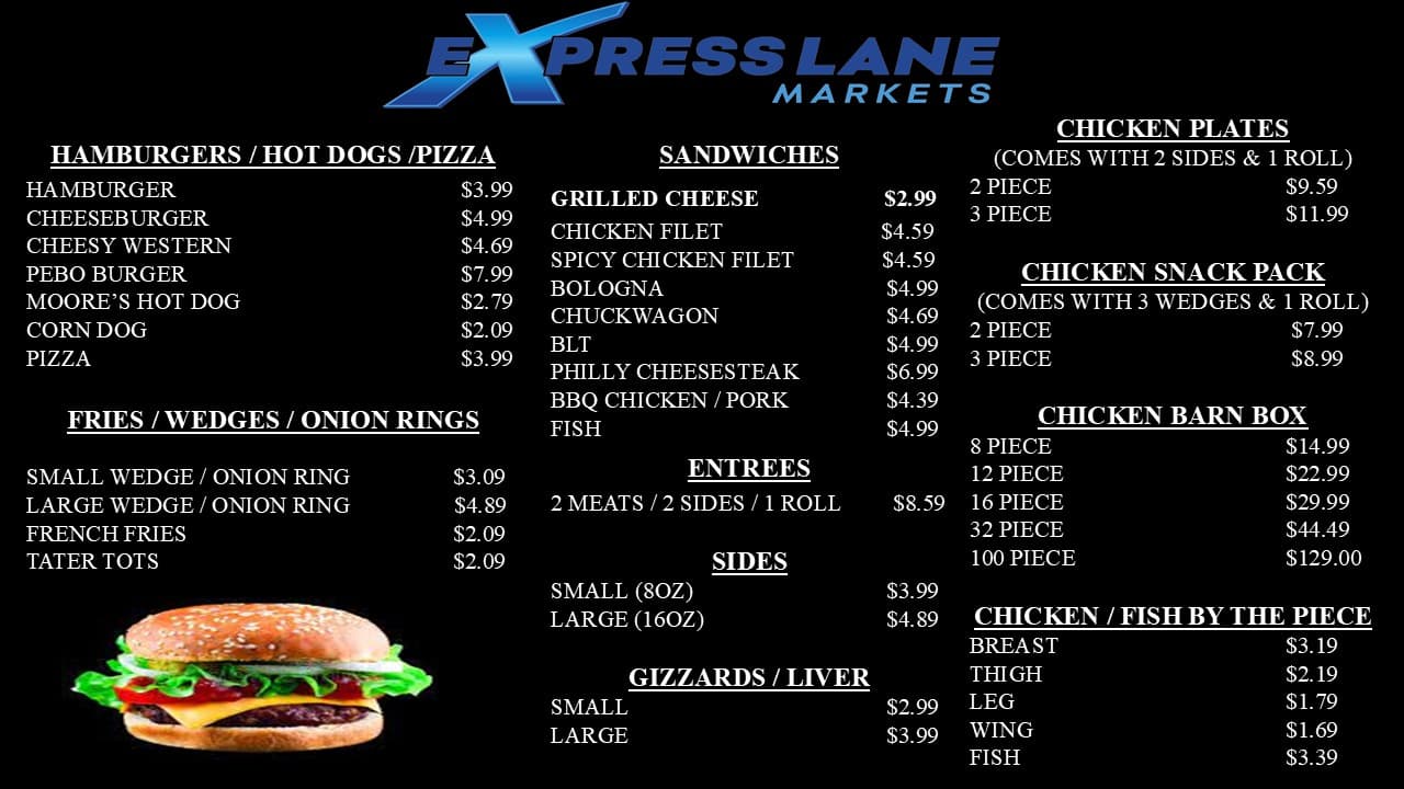 Lunch Menu